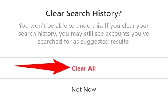 How to Clear All Old Search History?