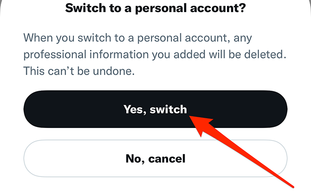 What Happens When You Switch From Professional to Personal Account?