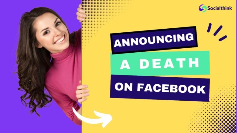 Announcing a Death on Facebook