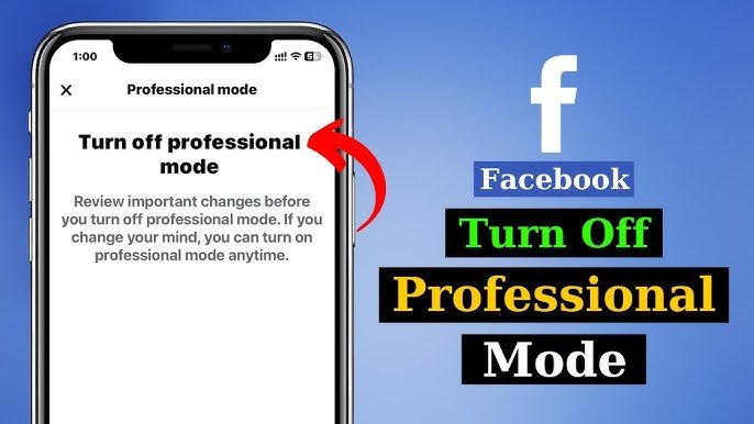 How to Turn Off Professional Mode on Facebook?